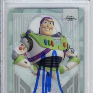 2023 TOPPS CHROME DISNEY 100 REFRACTOR BUZZ LIGHTYEAR SIGNED TIM ALLEN PSA DNA