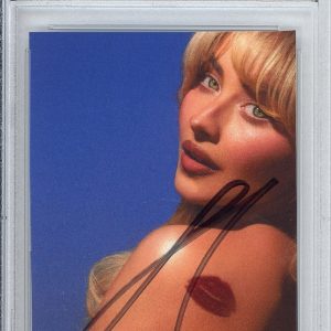 SIGNED Sabrina Carpenter Short and Sweet Cover Art Card PSA DNA COA AUTOGRAPHED