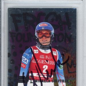 2021 Skybox Metal Universe Fresh Foundation Mikaela Shiffrin SIGNED PSA DNA COA