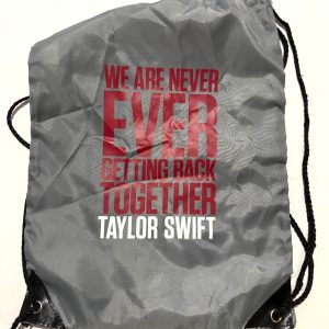 Taylor Swift Official Red Tour Never Getting Together Drawstring Bag Bookbag