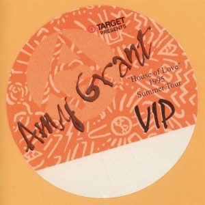 Amy Grant 1995 House of Love Concert Tour VIP Backstage Pass