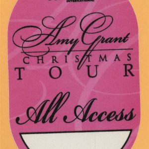 Amy Grant 1997 Christmas Concert Tour ALL ACCESS Backstage Pass