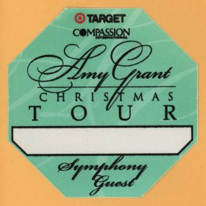 Amy Grant 1997 Christmas Concert Tour SYMPHONY GUEST Backstage Pass