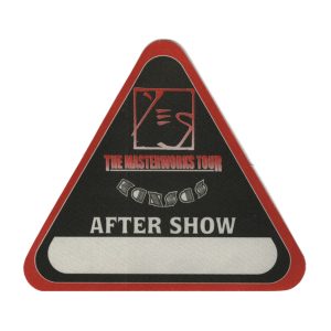 Yes 2000 The Ladder Concert Tour Aftershow Backstage Pass