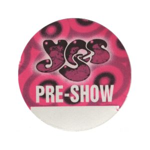 Yes 1997 Open Up Your Eyes Concert Tour Preshow Backstage Pass