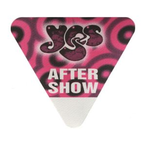 Yes 1997 Open Up Your Eyes Concert Tour Preshow Backstage Pass