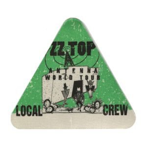 ZZ Top 1994 Antenna Concert Tour Local Crew Backstage Pass