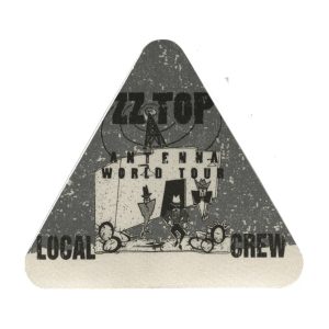 ZZ Top 1994 Antenna Concert Tour Local Crew Backstage Pass