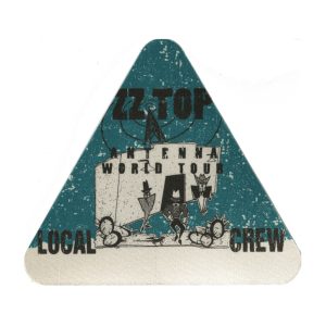 ZZ Top 1994 Antenna Concert Tour Local Crew Backstage Pass