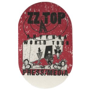 ZZ Top 1994 Antenna Concert Tour Press Backstage Pass