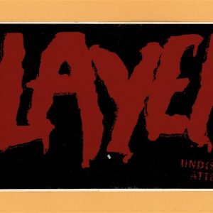 Slayer 1996 Undisputed Attitude Vintage OOP Sticker