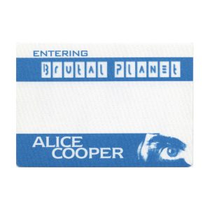 Alice Cooper 2000 Brutal Planet Concert Tour Guest Backstage Pass
