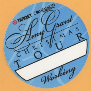 Amy Grant 1997 Christmas Concert Tour WORKING Backstage Pass