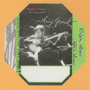 Amy Grant 1998 Behind the Eyes Tour AFTER SHOW Backstage Pass