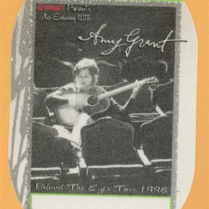 Amy Grant 1998 Behind the Eyes Tour ALL ACCESS Backstage Pass