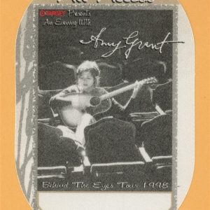 Amy Grant 1998 Behind the Eyes Tour ALL ACCESS Backstage Pass