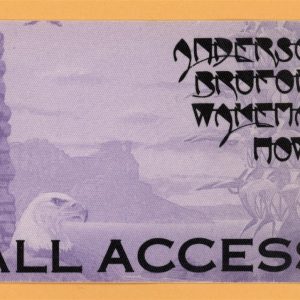 Anderson Broford Wakeman Howe 1989 Concert Tour Backstage Pass