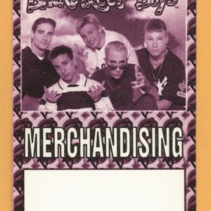 Backstreet Boys 1998 Backstreet's Back Concert Tour Merch Backstage Pass