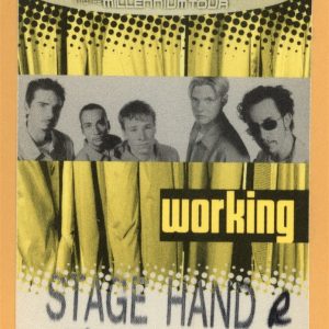 Backstreet Boys 1999 Millennium Concert Tour Working Backstage Pass