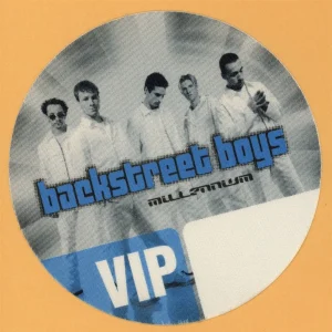 Backstreet Boys 2000 Millennium Concert Tour VIP Backstage Pass