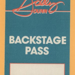 Holly Dunn 1989 Concert Tour Backstage Pass