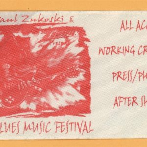BB King 1995 Blues Festival Concert Tour ALL ACCESS Backstage Pass