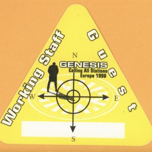 Genesis 1998 Calling All Stations Concert Tour WORKING Backstage Pass