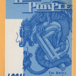 Deep Purple 1993 Battle Rages On Concert Tour CREW Backstage Pass