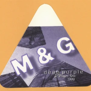 Deep Purple 1999 Abandon Concert Tour MEET & GREET Backstage Pass