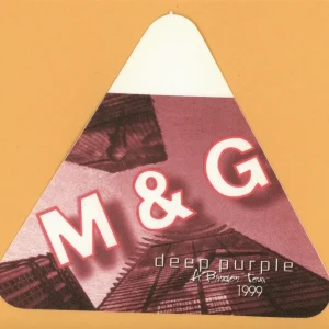 Deep Purple 1999 Abandon Concert Tour MEET & GREET Backstage Pass