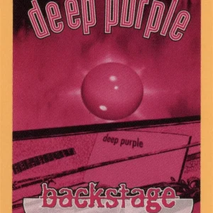 Deep Purple 2000 Abandon Concert Tour Backstage Pass