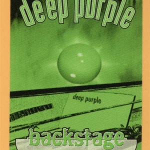 Deep Purple 2000 Abandon Concert Tour Backstage Pass