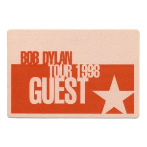 Bob Dylan 1998 Time Out of Mind Concert Tour Guest Backstage Pass
