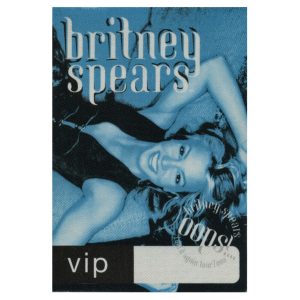 Britney Spears 2000 Oops!... I Did It Again Concert Tour VIP Backstage Pass