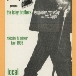 Isley Brothers 1996 Mission To Please Concert Tour CREW Backstage Pass