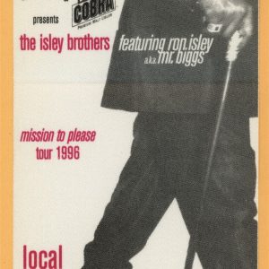 Isley Brothers 1996 Mission To Please Concert Tour CREW Backstage Pass