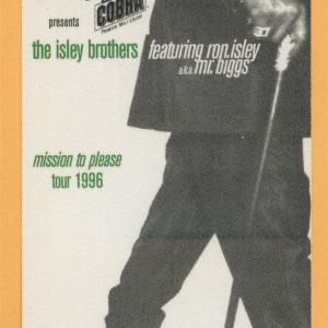 Isley Brothers 1996 Mission To Please Concert Tour GUEST Backstage Pass
