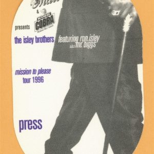 Isley Brothers 1996 Mission To Please Concert Tour PRESS Backstage Pass