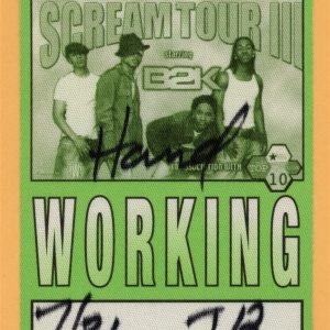 B2K 2002 Scream III Concert Tour WORKING Backstage Pass