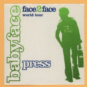 Babyface 2001 Face 2 Face Concert Tour PRESS Backstage Pass