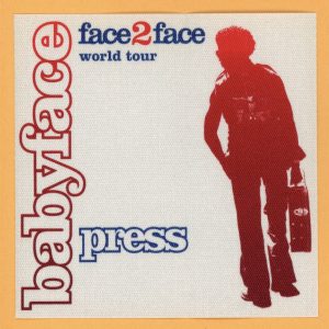 Babyface 2001 Face 2 Face Concert Tour PRESS Backstage Pass