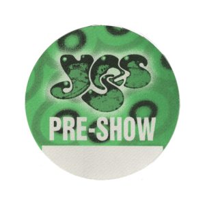 Yes 1997 Open Up Your Eyes Concert Tour Preshow Backstage Pass