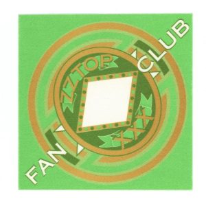 ZZ Top 1999 XXX Concert Tour Fan Club Square GREEN Backstage Pass