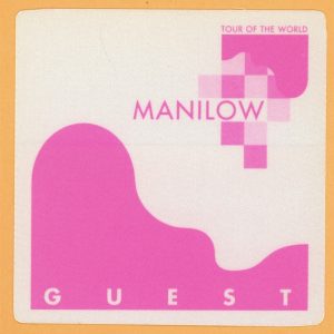 Barry Manilow 1997 Tour of the World Concert GUEST Backstage Pass