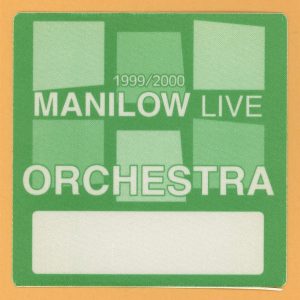 Barry Manilow 1999 LIVE Concert Tour ORCHESTRA Backstage Pass