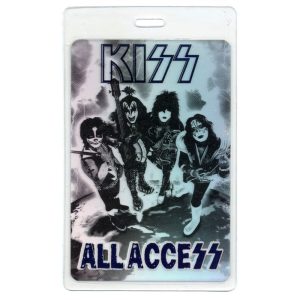 KISS 2001 Concert Tour Laminated Backstage Farewell Tour All Access