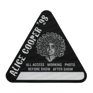 Alice Cooper 1998 Rock N Roll Carnival Concert Tour All Access Backstage Pass