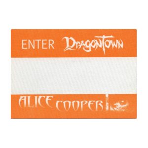 Alice Cooper 2002 Dragontown Concert Tour All Access Backstage Pass