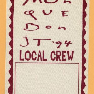 James Taylor 1994 Monque Bon Concert Tour CREW Backstage Pass