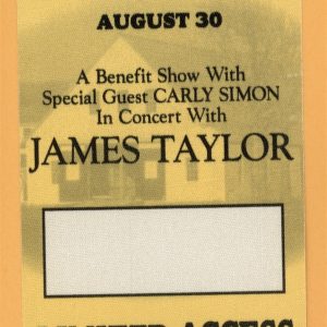 James Taylor 1995 Livestock Concert Tour LIMITED ACCESS Backstage Pass